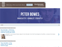 Tablet Screenshot of peterbowes.com